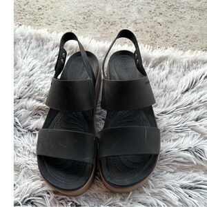 Crocs Brooklyn Low Wedge‎ Sandal Black